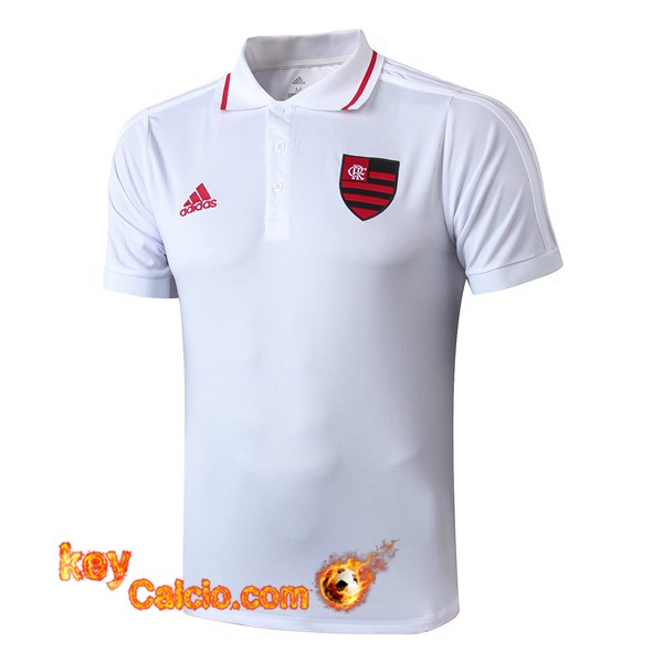 Maglia Polo Uomo Flamengo Bianco 19/20
