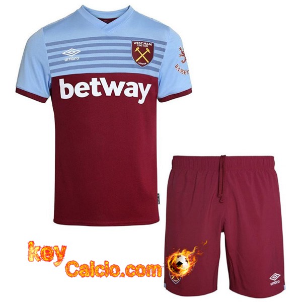 Maglia Calcio West Ham Bambino Prima 19/20