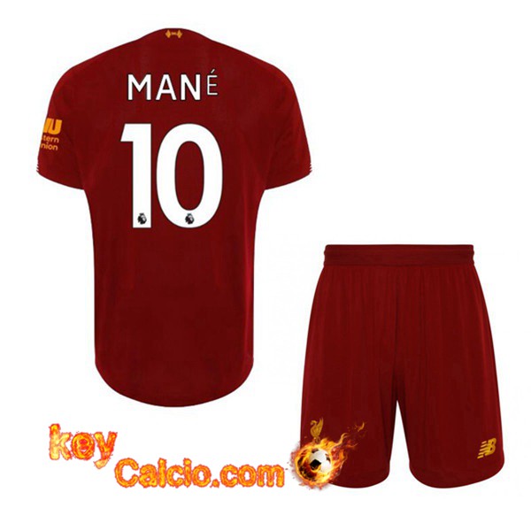 Maglia Calcio FC Liverpool (Mane 10) Bambino Prima 19/20