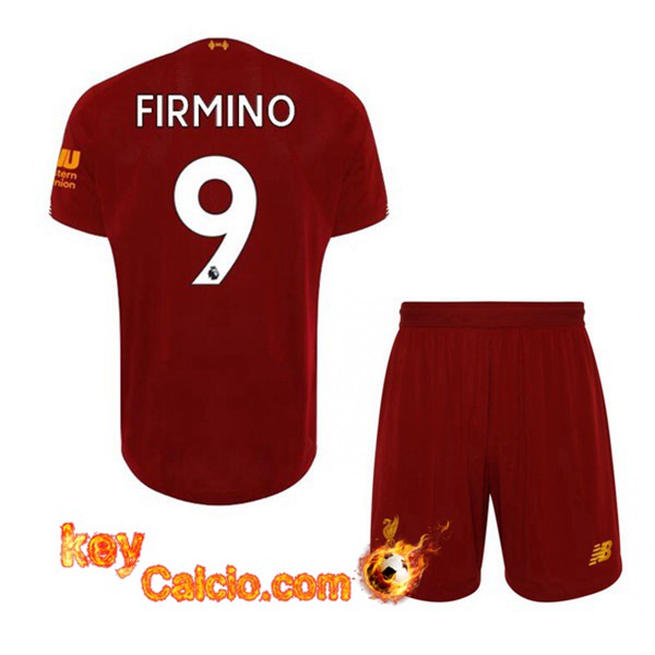 Maglia Calcio FC Liverpool (FIRMINO 9) Bambino Prima 19/20