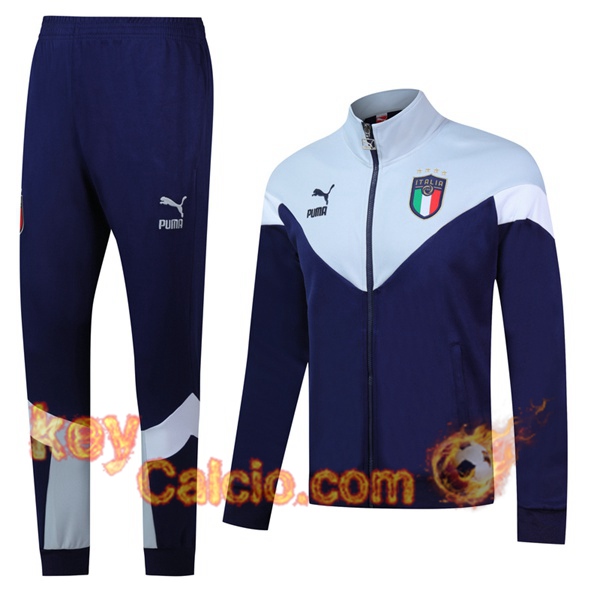 Tuta Calcio - Giacca Italia Blu Zaffiro -1 2019/2020