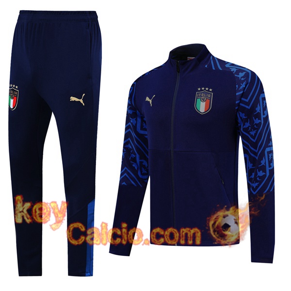 Tuta Calcio - Giacca Italia Blu Zaffiro -2 2019/2020
