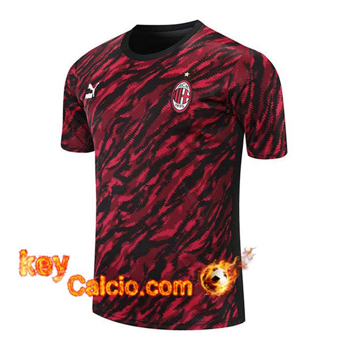 T Shirt Allenamento AC Milan Rosso/Nero 2021/2022