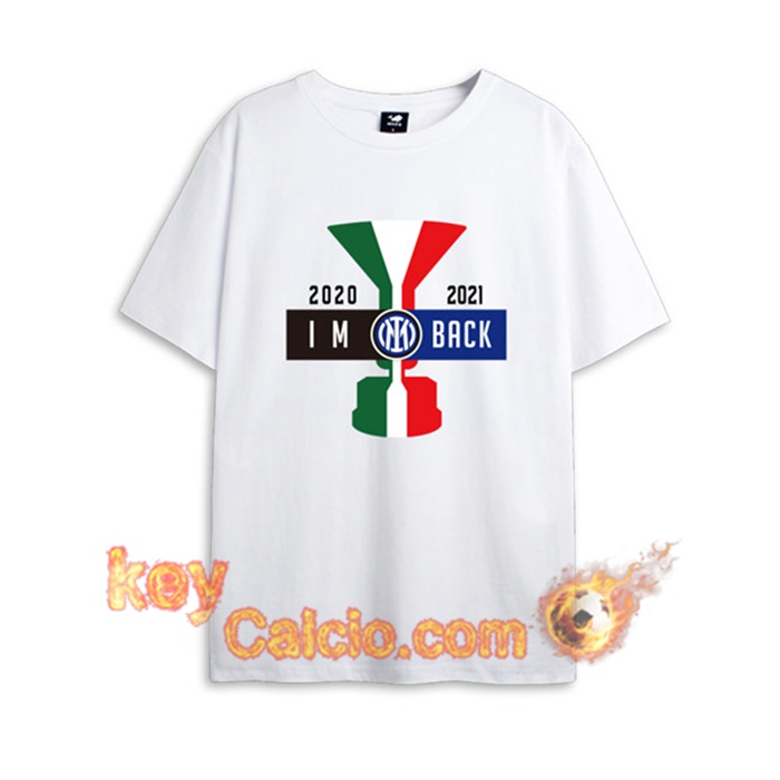 T Shirt Allenamento Inter IM Scudetto Bianca 2020/2021