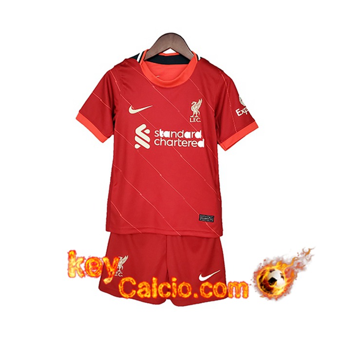 Maglie Calcio FC Liverpool Bambino Prima 2021/2022