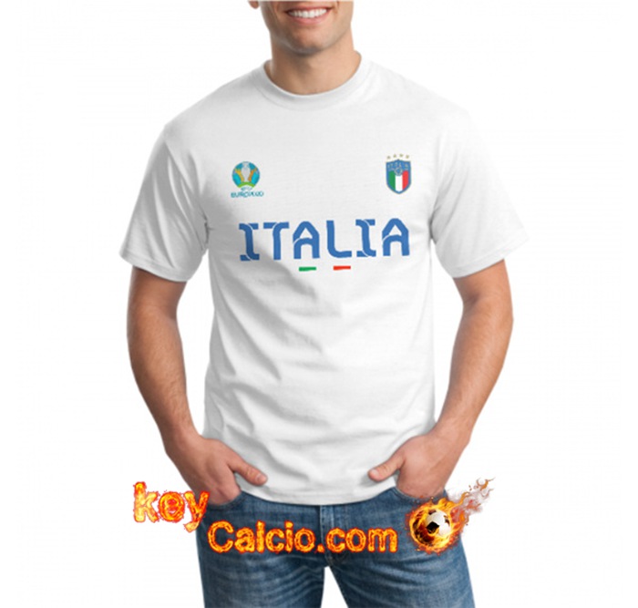 T-Shirts Italia UEFA Euro 2020 Champions Bianca - GXHTS01