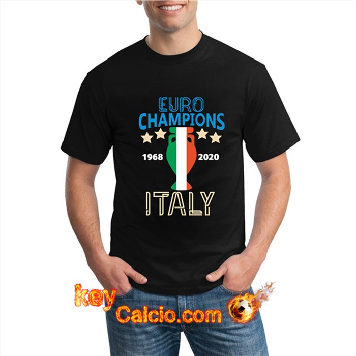 T-Shirts Italia UEFA Euro 1968 - 2020 Champions Nero - GXHTS08