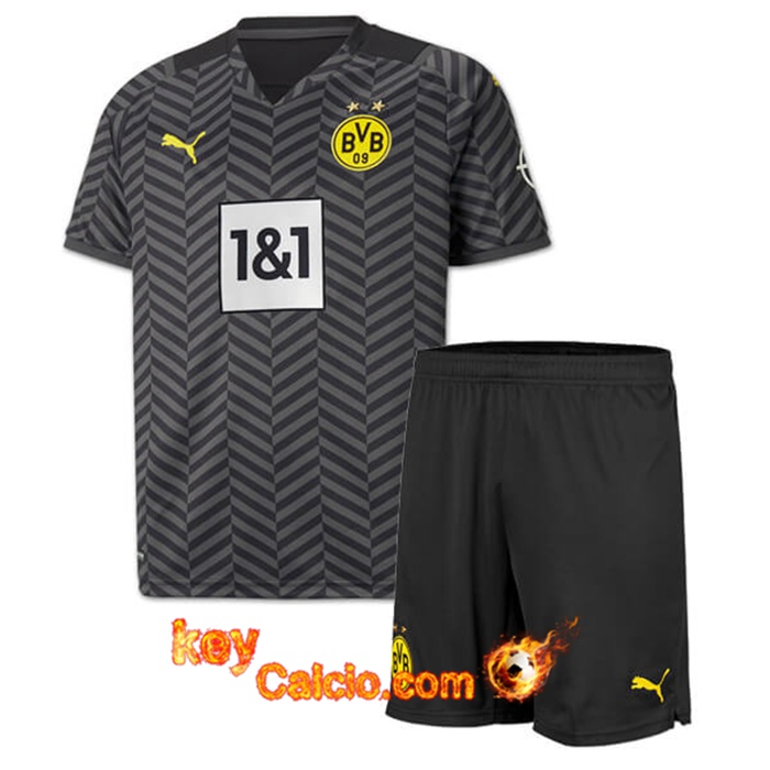 Maglie Calcio Dortmund BVB Bambino Seconda 2021/2022