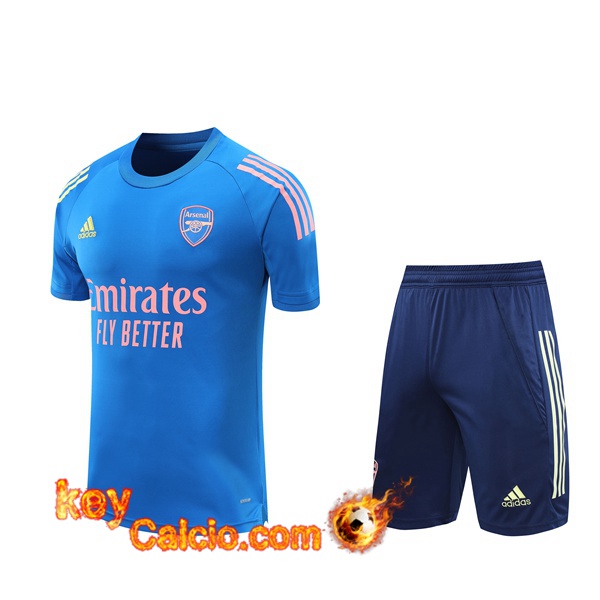 Maglia Allenamento Arsenal + Shorts Blu 20/21