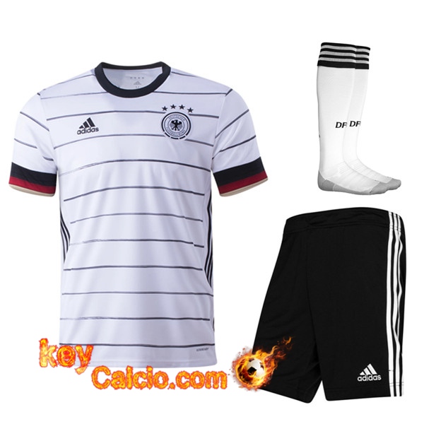 Kit Maglia Calcio Germania Prima (Pantaloncini+Calzettoni) UEFA Euro 2020