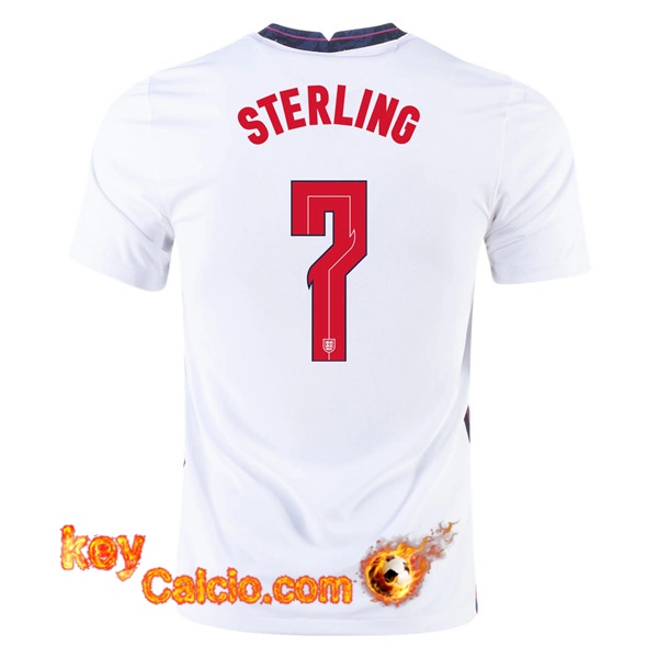Maglia Calcio Inghilterra (Sterling 7) Prima UEFA Euro 2020