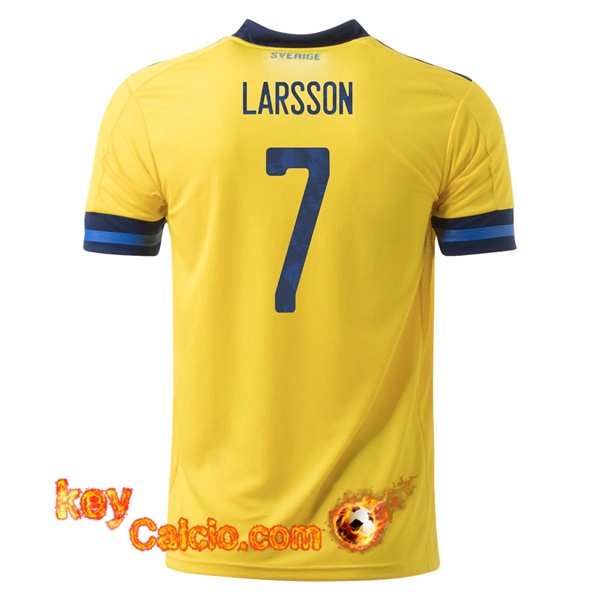 Maglia Calcio Svezia (LARSSON 7) Prima UEFA Euro 2020