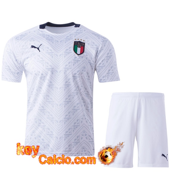 Kit Maglia Calcio Italia Seconda + Pantaloncini UEFA Euro 2020