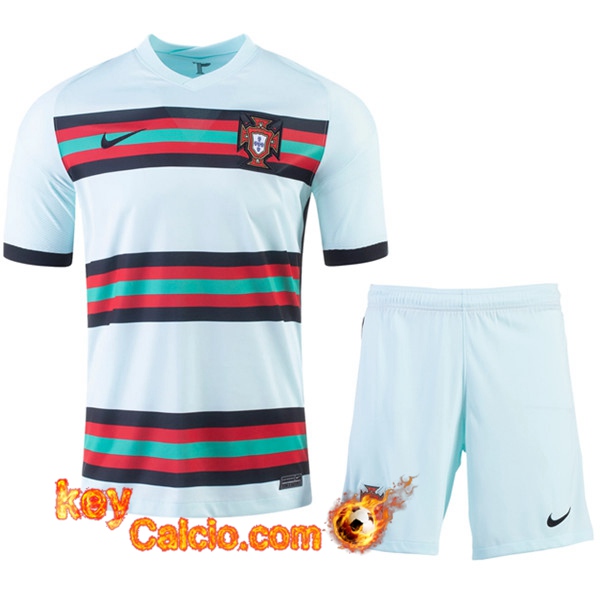 Kit Maglia Calcio Portogallo Seconda + Pantaloncini UEFA Euro 2020