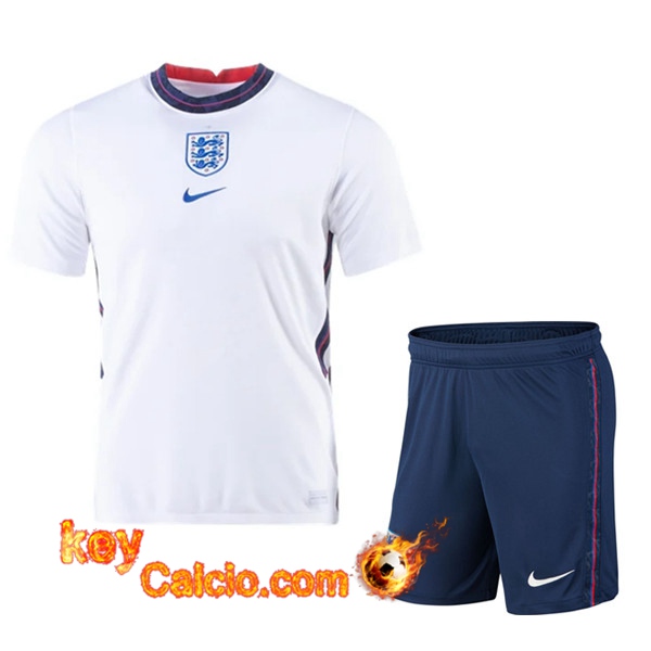 Kit Maglia Calcio Inghilterra Prima + Pantaloncini UEFA Euro 2020