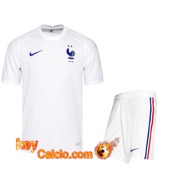 Kit Maglia Calcio Francia Seconda + Pantaloncini UEFA Euro 2020