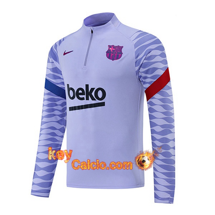 Felpa Allenamento FC Barcellona Viola 2021/2022