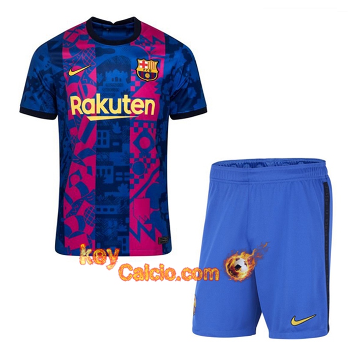 Kit Maglie Calcio FC Barcellona Terza + Pantaloncini 2021/2022