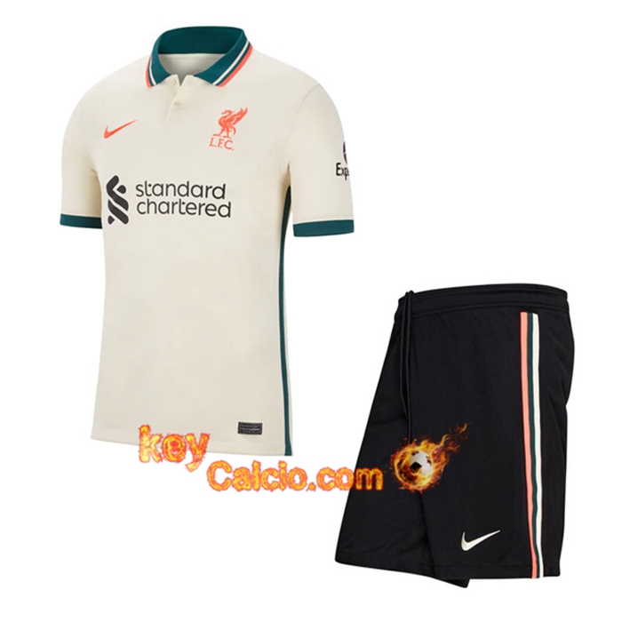 Kit Maglie Calcio FC Liverpool Seconda + Pantaloncini 2021/2022