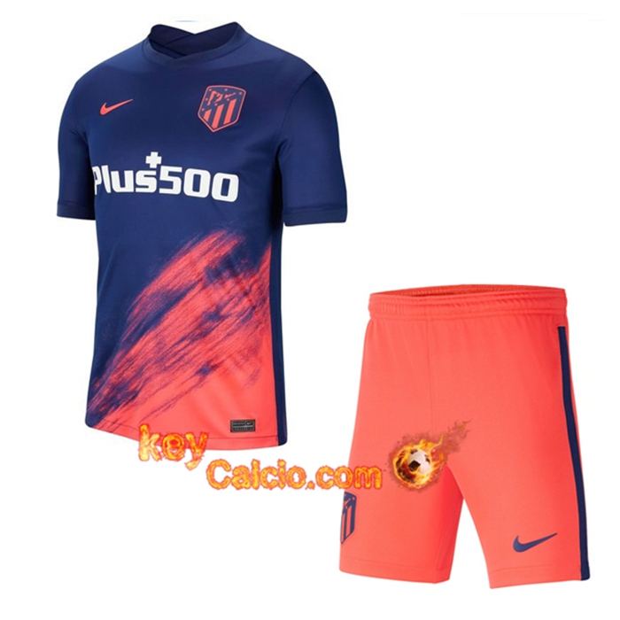 Kit Maglie Calcio Atletico Madrid Seconda + Pantaloncini 2021/2022