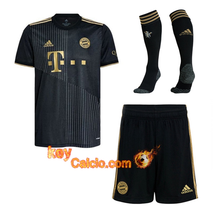 Kit Maglie Calcio Bayern Monaco Seconda (Pantaloncini + Calzettoni) 2021/2022