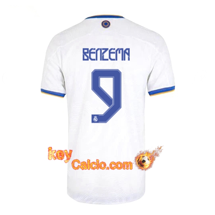 Maglie Calcio Real Madrid (Benzema 9) Prima 2021/2022