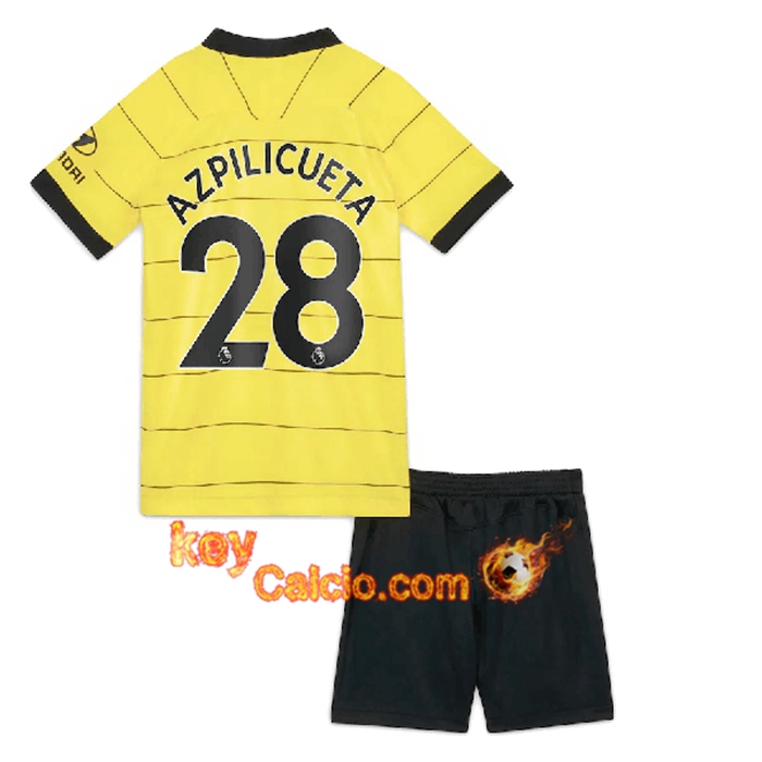 Maglie Calcio FC Chelsea (Azpilicueta 28) Bambino Seconda 2021/2022