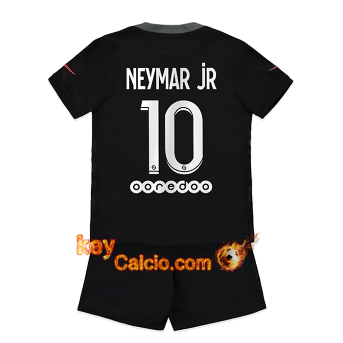 Maglie Calcio Jordan PSG (Neymar Jr 10) Bambino Terza 2021/2022