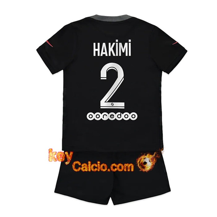 Maglie Calcio Jordan PSG (Hakimi 2) Bambino Terza 2021/2022