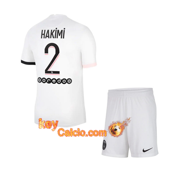 Maglie Calcio Jordan PSG (Hakimi 2) Bambino Seconda 2021/2022