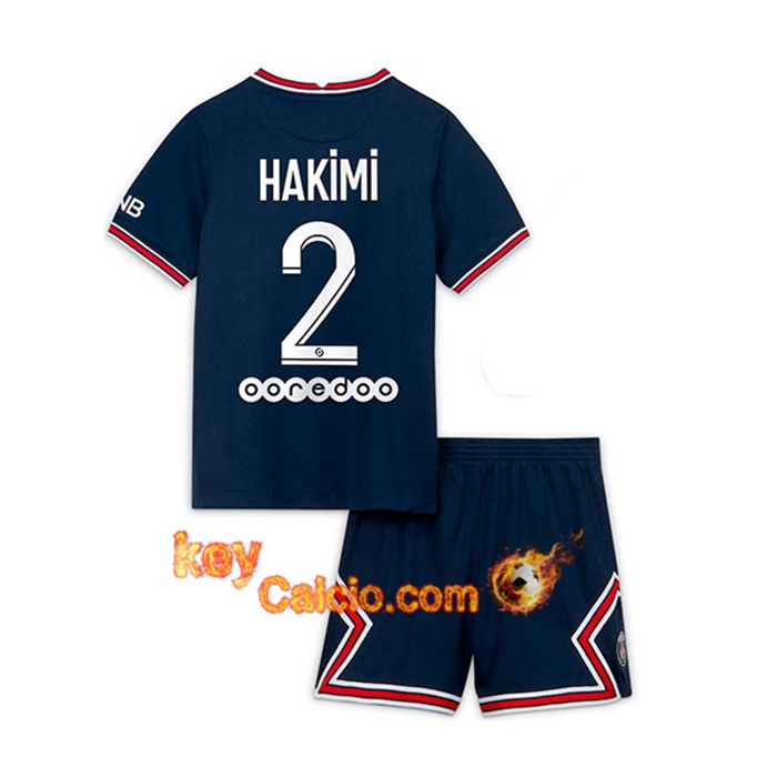 Maglie Calcio Jordan PSG (Hakimi 2) Bambino Prima 2021/2022