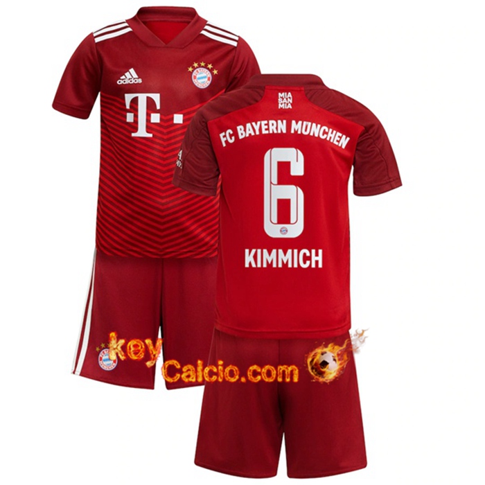 Maglie Calcio Bayern Monaco (Kimmich 6) Bambino Prima 2021/2022