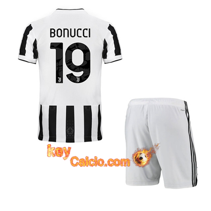 Maglie Calcio Juventus (BONUCCI 19) Bambino Prima 2021/2022