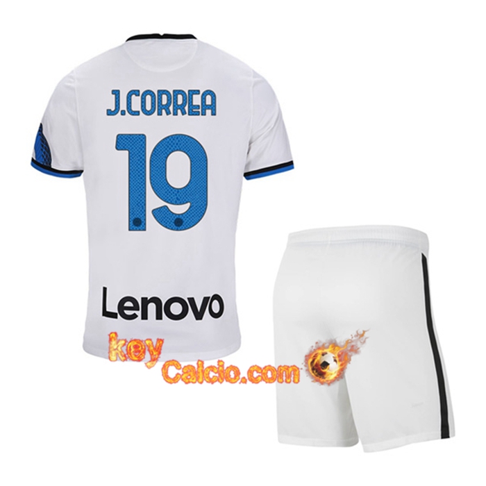 Maglie Calcio Inter Milan (J.CORREA 19) Bambino Seconda 2021/2022