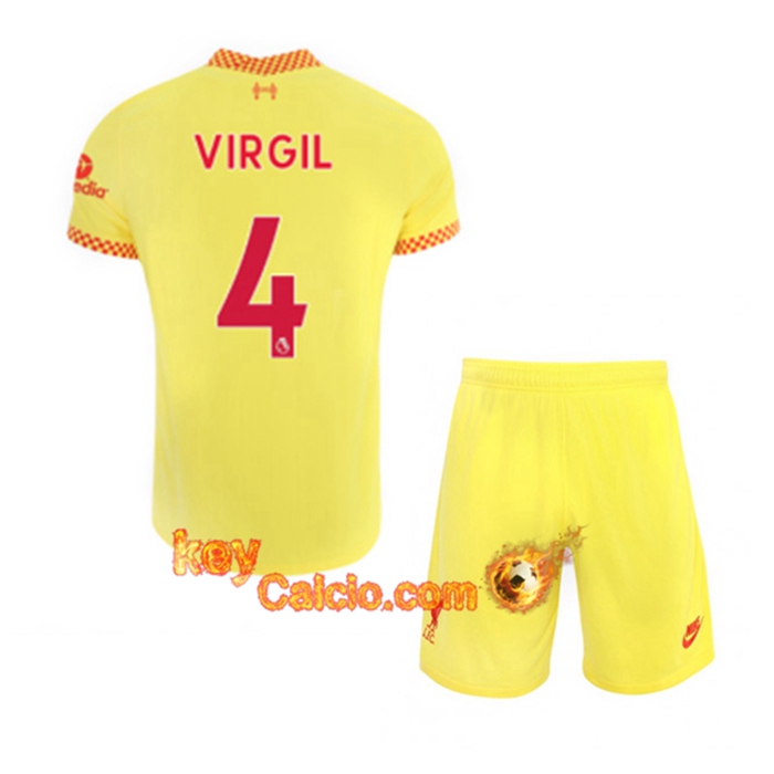 Maglie Calcio FC Liverpool (Virgil 4) Bambino Terza 2021/2022