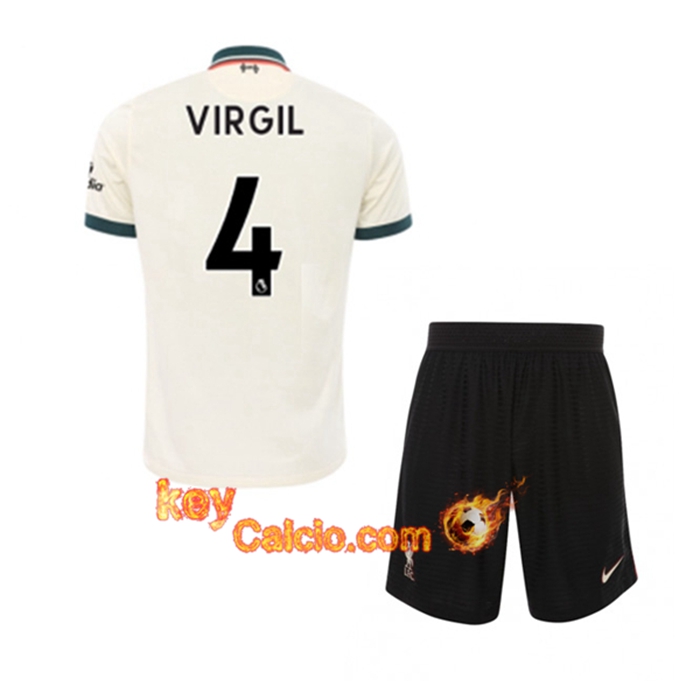 Maglie Calcio FC Liverpool (Virgil 4) Bambino Seconda 2021/2022