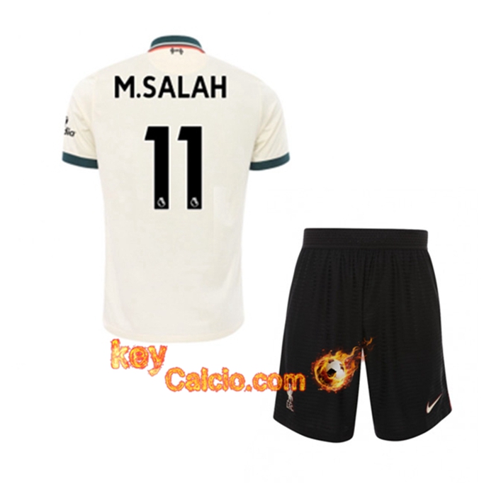 Maglie Calcio FC Liverpool (Mohamed Salah 11) Bambino Seconda 2021/2022