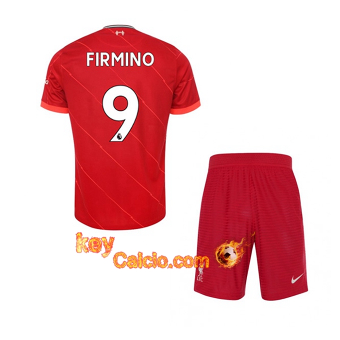 Maglie Calcio FC Liverpool (Roberto Firmino 9) Bambino Prima 2021/2022