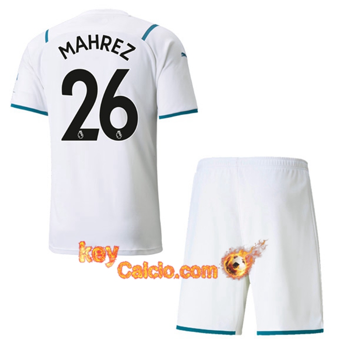 Maglie Calcio Manchester City (MAHREZ 26) Bambino Seconda 2021/2022