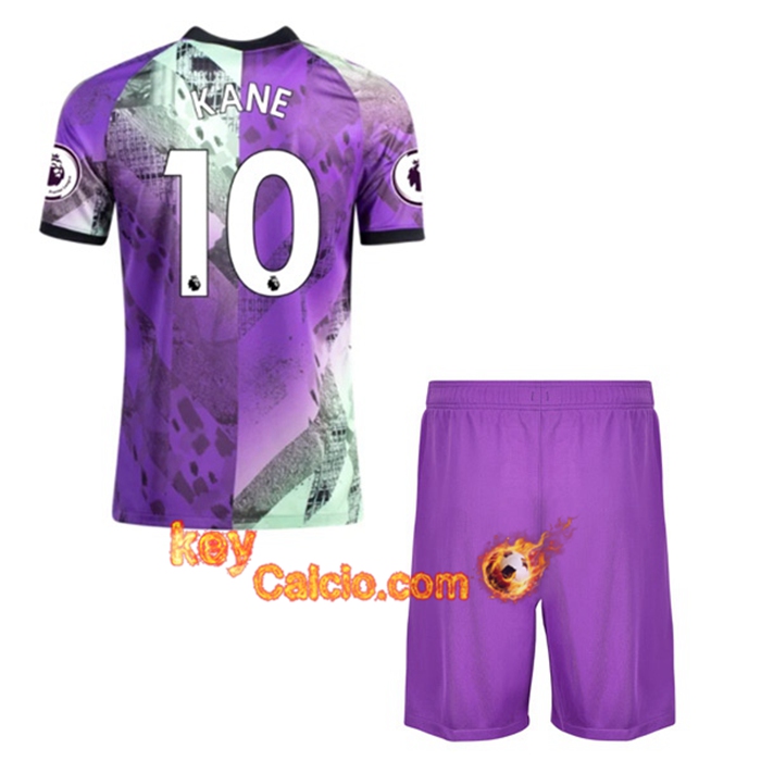 Maglie Calcio Tottenham Hotspur (Harry Kane 10) Bambino Terza 2021/2022