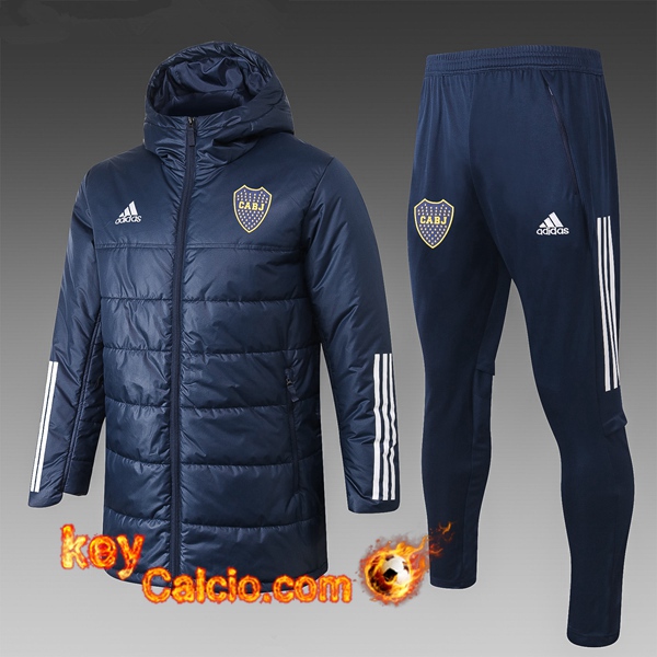 Nuova Piumino Calcio Boca Juniors Blu + Pantaloni 20/21