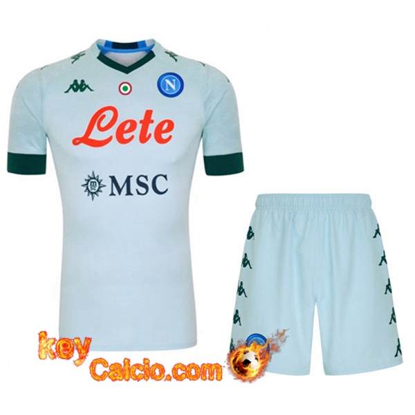 Kit Maglia Calcio SSC Napoli Seconda + Pantaloncini 20/21