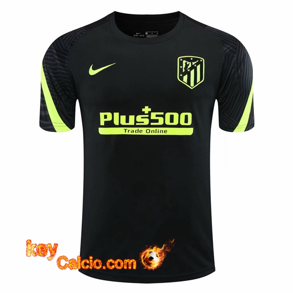 T Shirt Allenamento Atletico Madrid Nero 20/21