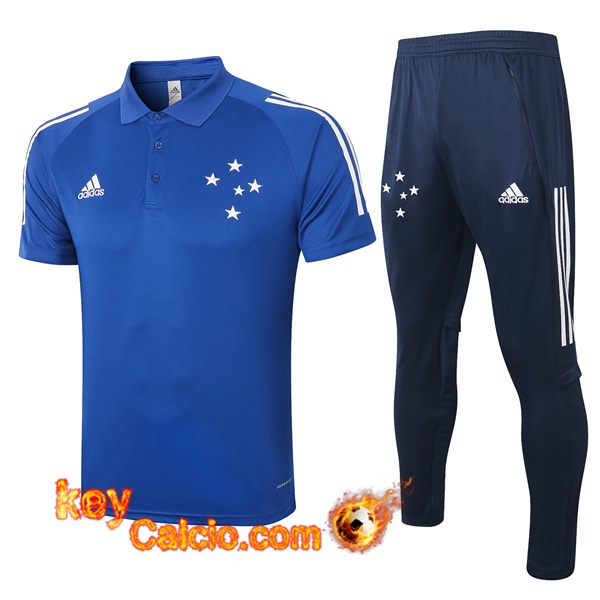 Maglia Polo Cruzeiro EC + Pantaloni Blu 20/21
