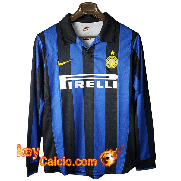 Maglia Calcio Inter Milan Retro Prima Maniche lunghe 1997/1998