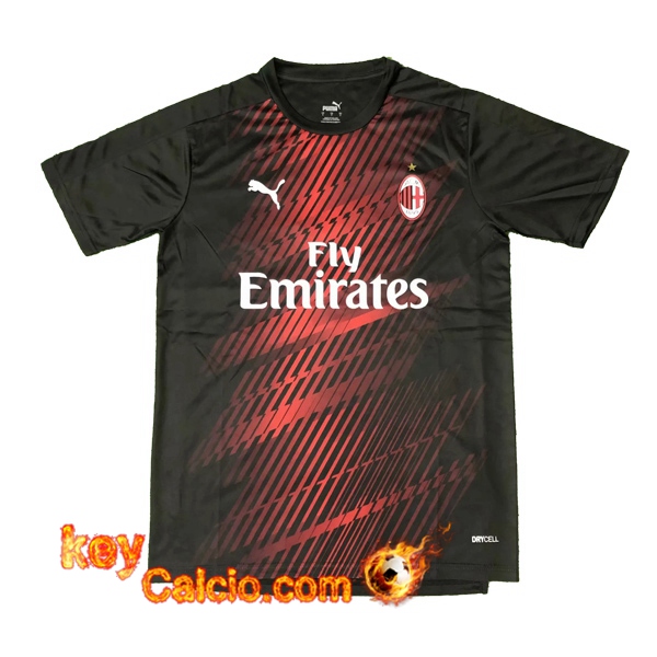 T Shirt Allenamento Milan AC Nero 20/21