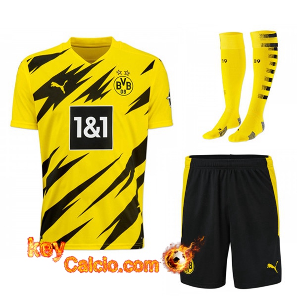 Kit Maglia Calcio Dortmund BVB Prima (Pantaloncini+Calzettoni) 20/21