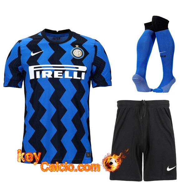 Kit Maglia Calcio Inter Milan Prima (Pantaloncini+Calzettoni) 20/21
