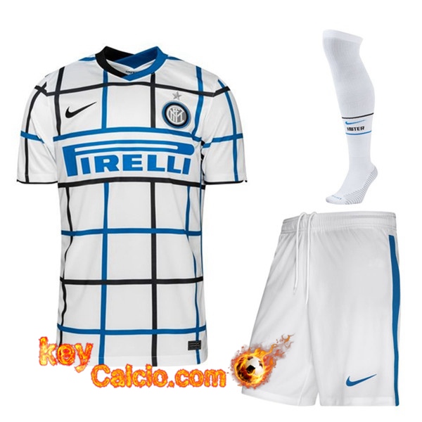 Kit Maglia Calcio Inter Milan Seconda (Pantaloncini+Calzettoni) 20/21