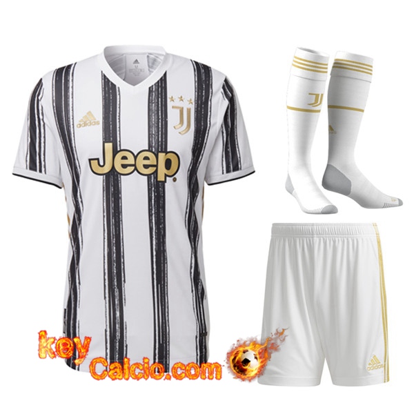 Kit Maglia Calcio Juventus Prima (Pantaloncini+Calzettoni) 20/21